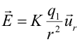 formule pour l'intensité du champ électrique