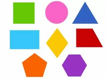 Figures géométriques plates: caractéristiques et types